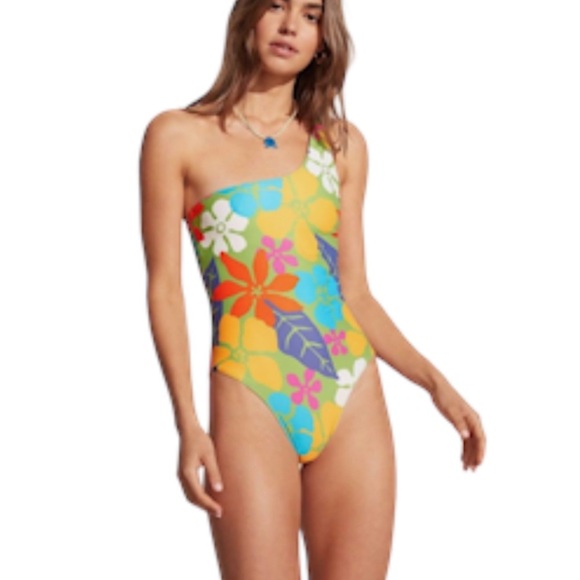 NEW Faithfull The Brand One Piece Small Aurea Costa Rei Floral Print Cruise - Picture 1 of 12